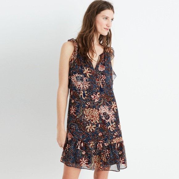 [ Madewell ] Chrysanthemum Ruffle Dress - Picture 2 of 8